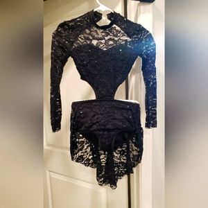 Black Dance Costume Child Large